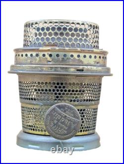 Aladdin Model B Colonial Oil Lamp Green Crystal with Original Nu-Type Burner