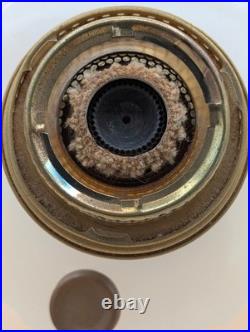 Aladdin Model B Corinthian Oil Lamp-White Moonstone-Original Burner-Excellent