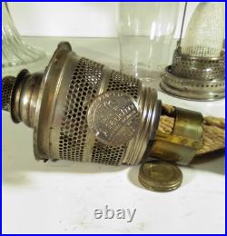 Aladdin Model B Crystal Clear Beehive Lamp With NU-Type Burner And New Mantle