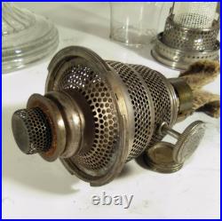 Aladdin Model B Crystal Clear Beehive Lamp With NU-Type Burner And New Mantle