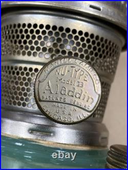 Aladdin Model B Jade Green Moonstone Font With B Burner