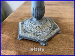 Aladdin Model B Metal Oil Lamp / Burner / Chimney Complete READ