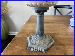 Aladdin Model B Metal Oil Lamp / Burner / Chimney Complete READ