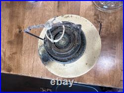 Aladdin Model B Metal Oil Lamp / Burner / Chimney Complete READ