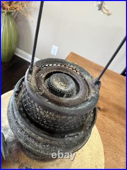 Aladdin Model B Metal Oil Lamp / Burner / Chimney Complete READ