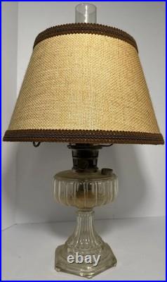 Aladdin Model B Nu-Type Kerosene Mantle Lamp Glass Base Shade 24