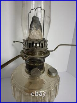Aladdin Model B Nu-Type Kerosene Mantle Lamp Glass Base Shade 24