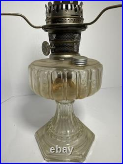Aladdin Model B Nu-Type Kerosene Mantle Lamp Glass Base Shade 24