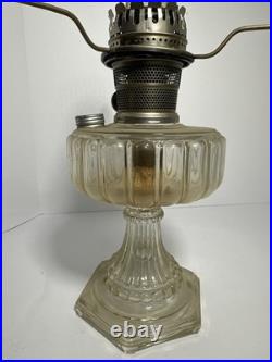 Aladdin Model B Nu-Type Kerosene Mantle Lamp Glass Base Shade 24