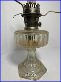 Aladdin Model B Nu-Type Kerosene Mantle Lamp Glass Base Shade 24