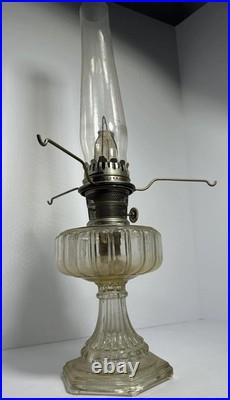 Aladdin Model B Nu-Type Kerosene Mantle Lamp Glass Base Shade 24