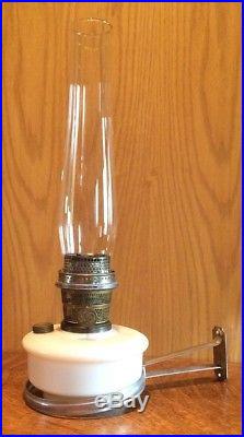 Aladdin Model B Original Alacite Glass Kerosene Oil Font Bracket Table Lamp Toes