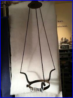 Aladdin Model B Outside Chain Hanging Lamp Frame=1930s