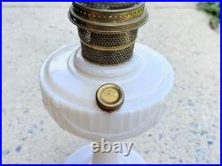 Aladdin Model B Pink Alacite Lincoln Drape Oil Lamp