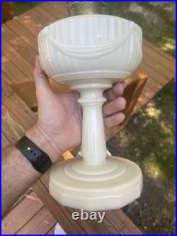 Aladdin Model B Tan Alacite Kerosene Lamp 13 1/2 Tall Rare Vintage