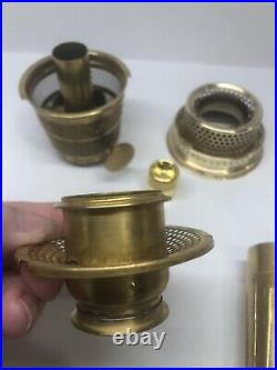Aladdin Model B burner Brass? Excellent Condition? New Wick And Flame Spreader