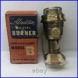 Aladdin Model B burner Brass? Un-fired With Box
