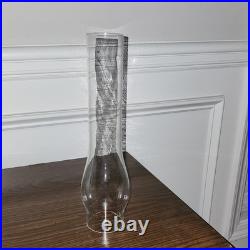 Aladdin Model B on wick adjuster- Glass Oil Lamp. Vintage 24in tall