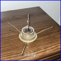 Aladdin Model B on wick adjuster- Glass Oil Lamp. Vintage 24in tall