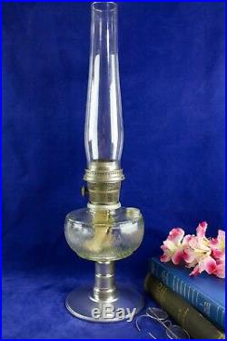 Aladdin Model C Brazil/ Brazilian Diamond Quilt Glass Font Kerosene Mantle Lamp