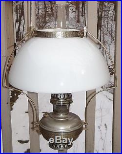 Aladdin Model No 11 Hanging Kerosene Oil Lamp withChimney/Shade/Burner Vtg Antique