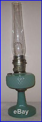 Aladdin Moonstone Jade Green Kerosene Oil Lamp Nu-type Model'b' Jadiete Jadite