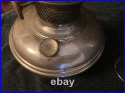 Aladdin Nickel Model 11 Lamp Font, 1922-28, Brass Model 11 burner, 1922-1922
