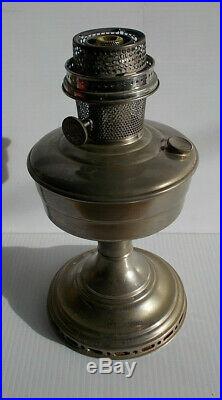 Aladdin Nickel Plated Model 12 Complete Lamp