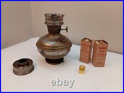 Aladdin Nickle Oil Lamp model 6 and parts