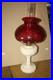 Aladdin Nu-Type Model B Alacite Lincoln Drape Lamp-Lox-On Chimney- Hobnail Shade