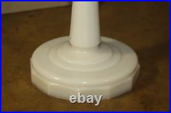 Aladdin Nu-Type Model B Alacite Lincoln Drape Lamp-Lox-On Chimney- Hobnail Shade