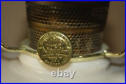 Aladdin Nu-Type Model B Alacite Lincoln Drape Lamp-Lox-On Chimney- Hobnail Shade