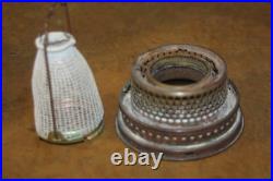 Aladdin Nu-Type Model B Alacite Lincoln Drape Lamp-Lox-On Chimney- Hobnail Shade