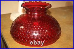 Aladdin Nu-Type Model B Alacite Lincoln Drape Lamp-Lox-On Chimney- Hobnail Shade