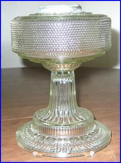 Aladdin Nu-Type Model B Clear Colonial Hobnail Kerosene Oil Lamp