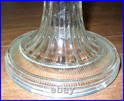 Aladdin Nu-Type Model B Clear Footed Beehive Kerosene Oil Lamp