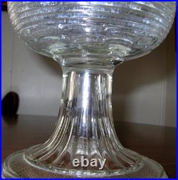 Aladdin Nu-Type Model B Clear Footed Beehive Kerosene Oil Lamp