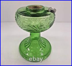 Aladdin Nu Type Model B Depression Uranium Green Oil Lamp Washington Drape Round