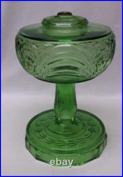 Aladdin Nu-Type Model B Green Drape Design Oil Lamp
