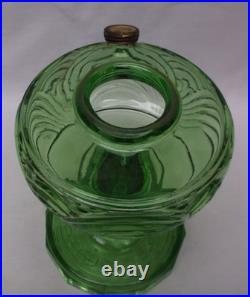 Aladdin Nu-Type Model B Green Drape Design Oil Lamp