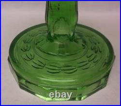 Aladdin Nu-Type Model B Green Drape Design Oil Lamp
