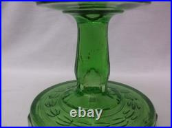 Aladdin Nu-Type Model B Green Drape Design Oil Lamp