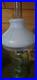 Aladdin Nu-Type Model B Green Glass Oil Lamp with Round White Shade