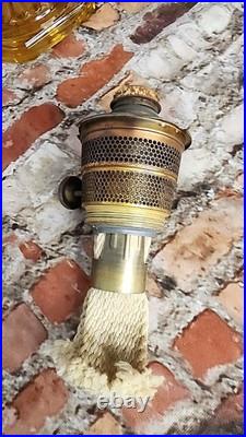 Aladdin Nu Type Model B Oil Lamp Amber with Shade