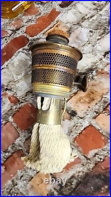 Aladdin Nu Type Model B Oil Lamp Amber with Shade