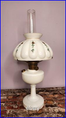 Aladdin Nu Type Model B Oil Lamp White with Shade
