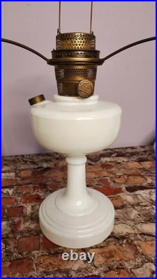 Aladdin Nu Type Model B Oil Lamp White with Shade