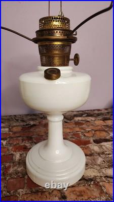 Aladdin Nu Type Model B Oil Lamp White with Shade