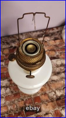 Aladdin Nu Type Model B Oil Lamp White with Shade