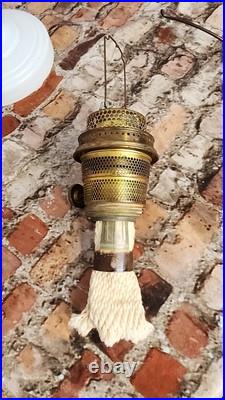 Aladdin Nu Type Model B Oil Lamp White with Shade